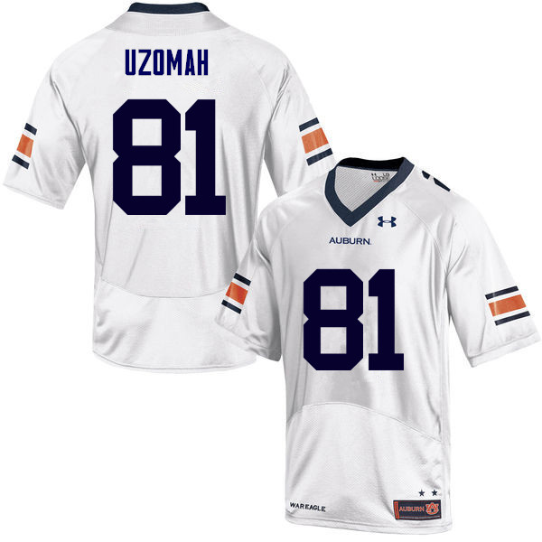 Auburn Tigers Men's C.J. Uzomah #81 White Under Armour Stitched College NCAA Authentic Football Jersey MLH5774WO